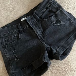 Black Old Navy Boyfriend Jean Shorts